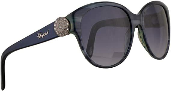 CHOPARD SCH185S Sunglasses Green Striped/Blue w/Blue 55mm Lens 0931 SCH 185S