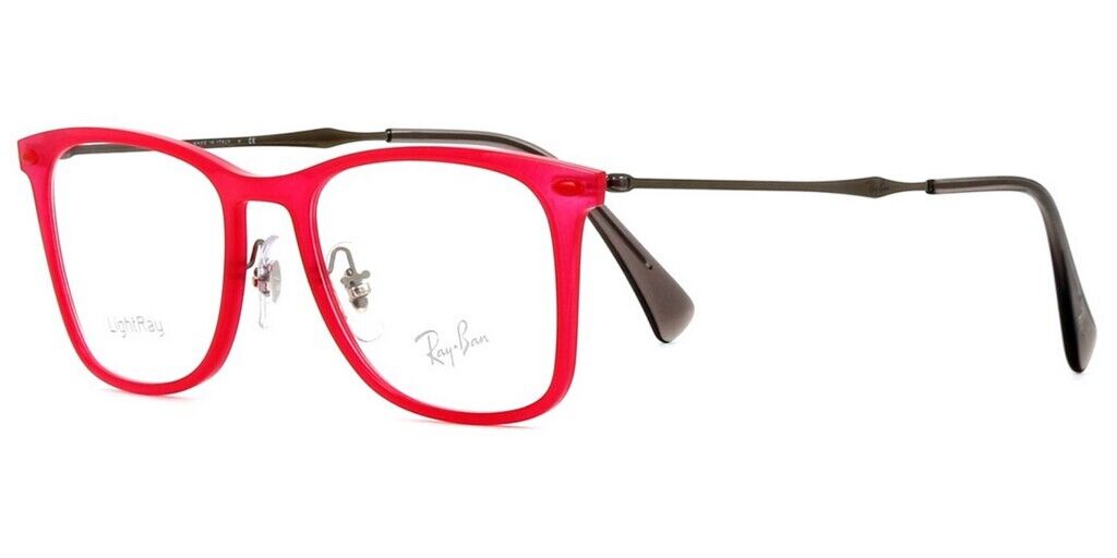 Ray-Ban LITEFORCE RB 7086 Eyeglasses 49mm Red w/Demo Clear Lens 5641 RX RB7086