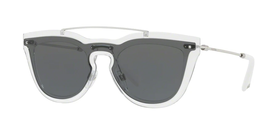 Valentino VA 4008 Sunglasses Transparent w/Silver Mirror Lens 50246G VA4008