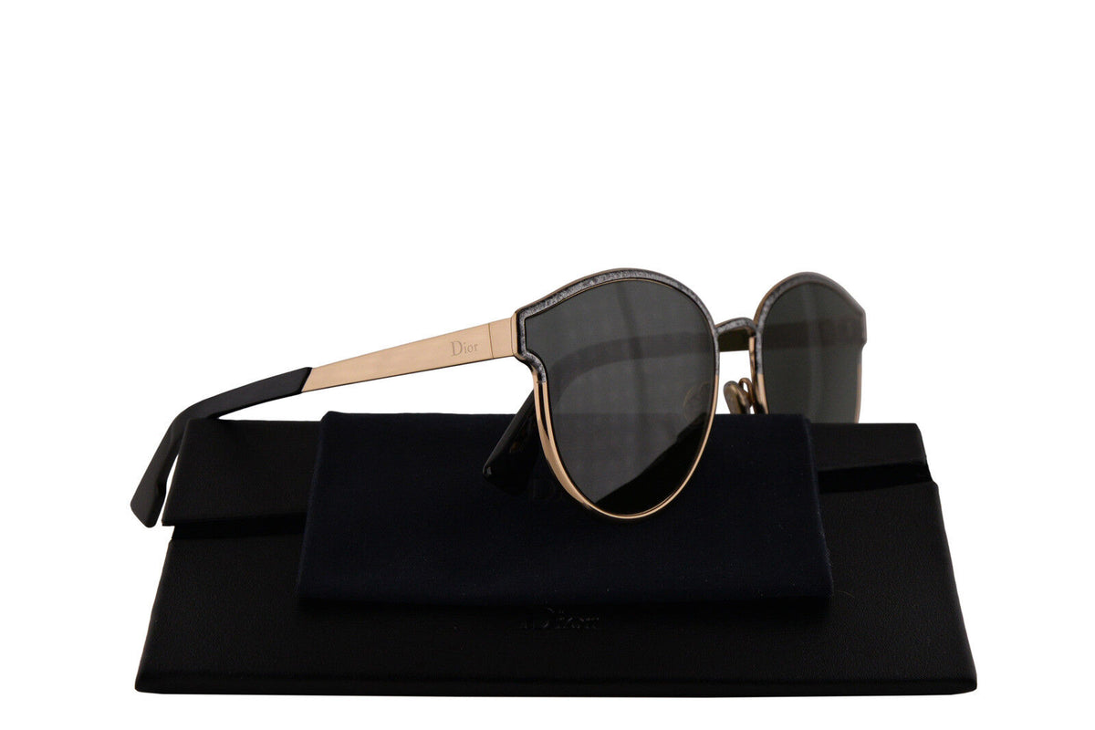 Christian Dior DiorSymmetric 59-19-145 Sunglasses Black Marble w/Grey Lens GBY2K