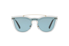 Valentino VA 4008 Sunglasses Transparent w/Azure Lens 37mm 502480 VA4008S VA4008