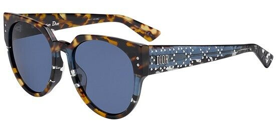 Christian Dior LadyDiorStuds3 52-21-140 Blue Havana w/Grey Lenses JBWKU 55mm