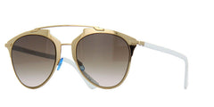 Christian Dior Reflected Sunglasses Gold w/Brown Gradient Lens 52-21-140 31UHA