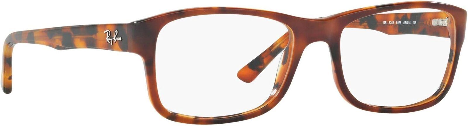 Ray-Ban RX 5268 Eyeglasses 52mm Top Brown Havana w/Demo Lens 5675 RX5268