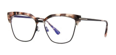 Tom Ford TF5547-B Eyeglasses 54-15-140 Havana Black w/DemoLens 055 FT5547-B