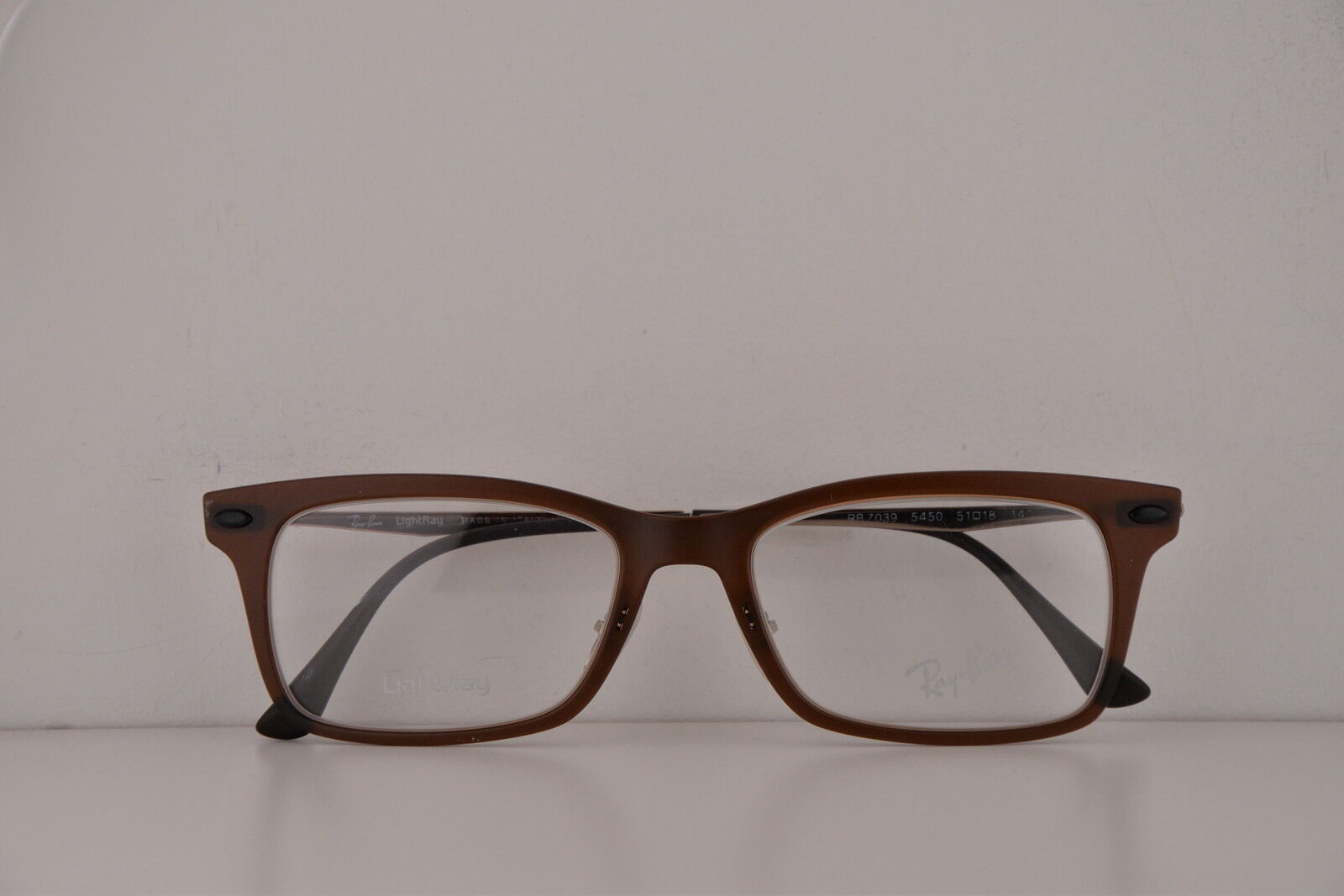 Ray Ban RX7039 Eyeglasses Matte Brown w/Demo Clear 51mm Lens 5450 RB7039 7039